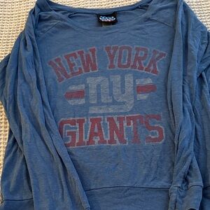 New York Giants Blue Long Sleeve Shirt
